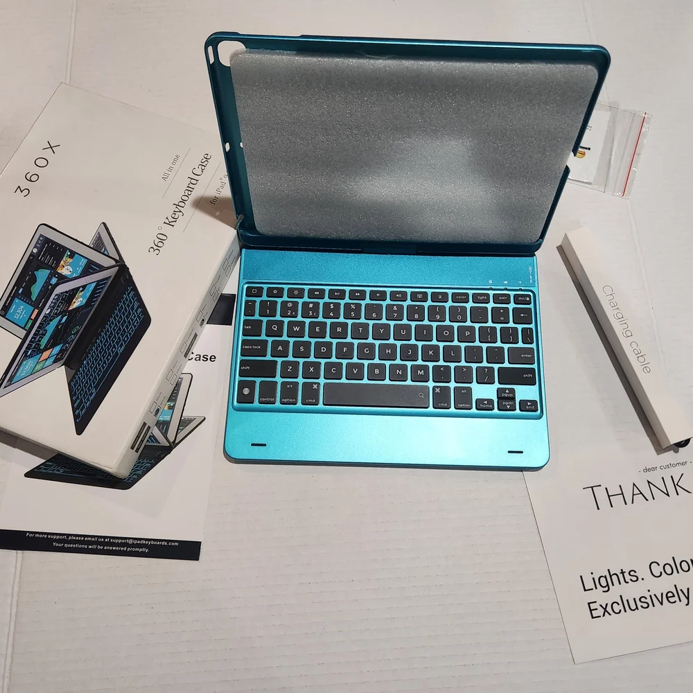 360X Keyboard Case for iPad - Blue